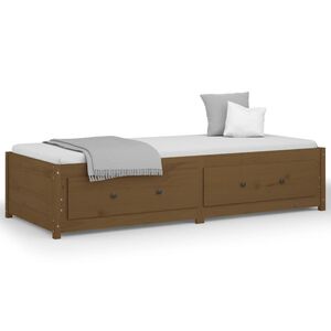 vidaXL Dnevni ležaj smeđa boja meda 80 x 200 cm od masivne borovine