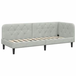 vidaXL Kutni okvir kreveta Svijetlo siva 80 x 200 cm Bar&scaron;un
