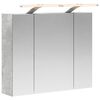 vidaXL Kupaonski ormar s ogledalom Betonski sivi 60 x 14,5 x 50 cm