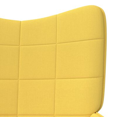 vidaXL Stolica za opuštanje boja senfa od tkanine