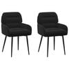 vidaXL Trpezarijske stolice 2 pcs Bar&scaron;un Crna 59 x 59,5 x 90 cm