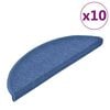 vidaXL Prostirke za stepenice 10 kom 56x17x3 cm plave poluokrugle