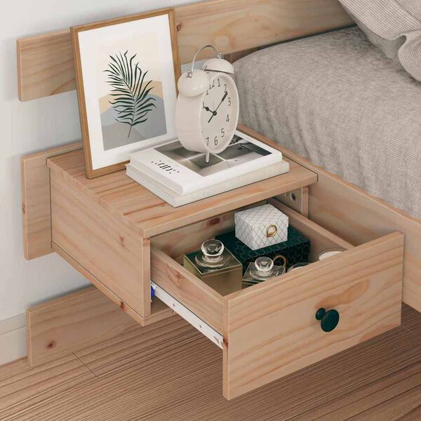 vidaXL Krevetna konstrukcija Smeđa 80 x 200 cm Čvrsto borovo drvo