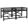 vidaXL Pedestal za perilicu rublja 2 pcs Crna 120 x 56 x 52 cm Čelik