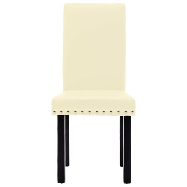 vidaXL Blagovaonske stolice 4 kom krem PVC