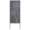 vidaXL Privatnost u vrtu Antracit 50 x 140 cm Hladno valjana čelična