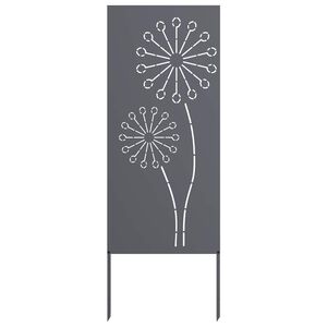 vidaXL Privatnost u vrtu Antracit 50 x 140 cm Hladno valjana čelična