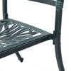 vidaXL 3-dijelni bistro set zeleni od lijevanog aluminija