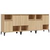 vidaXL Komoda 3 kom boja hrasta sonome 60x35x70 cm konstruirano drvo