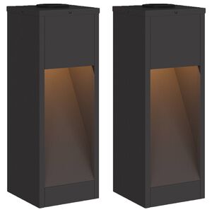 vidaXL Solarna LED svjetiljka za stazu 2 kom. Topla bijela