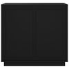 vidaXL Komoda crna 80 x 34 x 75 cm od konstruiranog drva