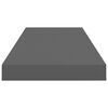vidaXL Plutajuće zidne police 4 kom sjajne sive 60 x 23,5 x 3,8 cm MDF