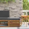 vidaXL Vanjski otoman Čvrsto drvo akacije Prirodna