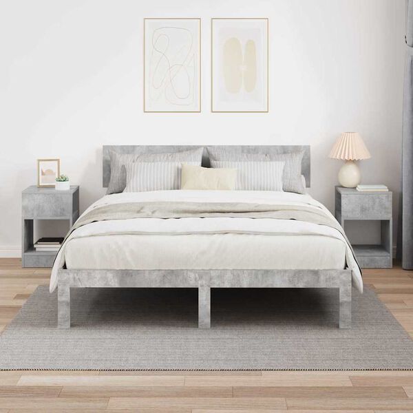 vidaXL Konačna Stolić 2 pcs Betonski sivi 30,5 x 30 x 45 cm