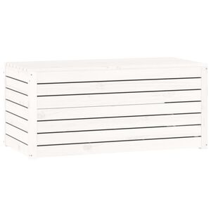 vidaXL Vrtna kutija bijela 101 x 50,5 x 46,5 cm od masivne borovine