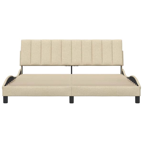 vidaXL Okvir za krevet bez madraca Hanko krem 180 x 200 cm od tkanine