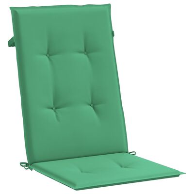 vidaXL Jastuci za vrtne stolice 6 kom zeleni 120x50x3 cm od tkanine