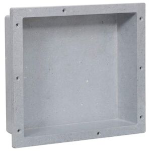 vidaXL Ni&scaron;a za tu&scaron; mat siva 41 x 36 x 10 cm