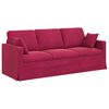 vidaXL Sofa 2 pcs Vinska crvena 198 x 78 x 80 cm Bar&scaron;un