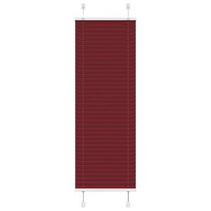 vidaXL Plisirana zavjesa Bordo crvena 45x100 cm &Scaron;irina tkanine 44,4 cm Poliester