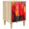 vidaXL Noćni ormar HEESCH Hrast sonoma 36 x 33 x 50 cm