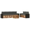 vidaXL Set vanjskih sofa 7 kom. Prirodna i antracit