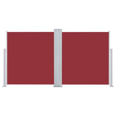 vidaXL Uvlačiva bočna tenda 170 x 600 cm crvena