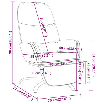 vidaXL Stolica za opuštanje s osloncem za noge svjetlosiva od tkanine