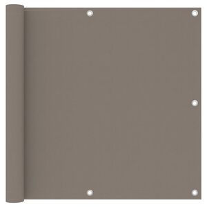 vidaXL Balkonski zastor smeđe-sivi 90 x 500 cm od tkanine Oxford