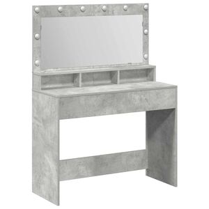 vidaXL Toaletni stol Betonski sivi 100 x 41 x 135 cm Konstruirano drvo