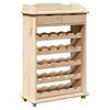 vidaXL Stalak za vino Prirodna 58 x 28 x 90 cm Masivno drvo bora
