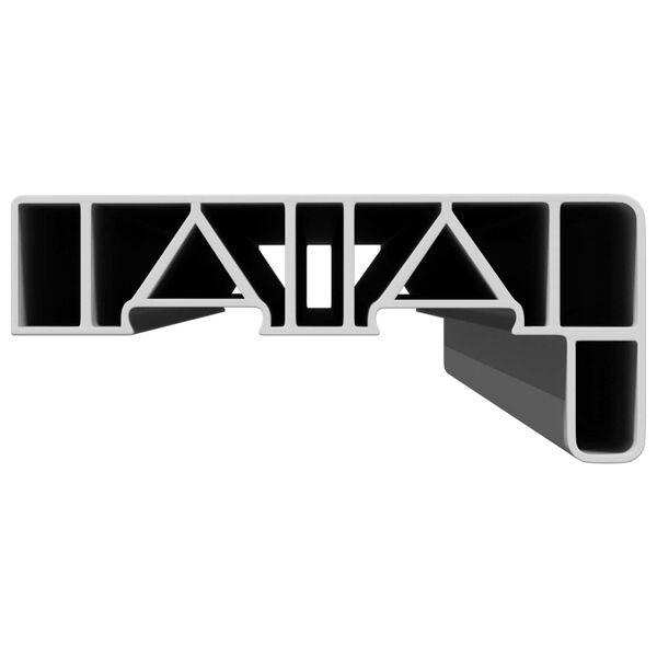 vidaXL Prozorska klupčica Bijelo 100 x 15 x 4,5 cm PVC