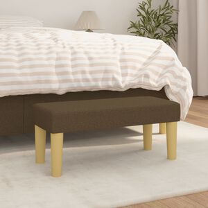 vidaXL Klupa tamnosmeđa 70 x 30 x 30 cm od tkanine