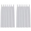 vidaXL Voile zavjesa 2 kom. Svijetlo siva 175 x 140 cm Poliester