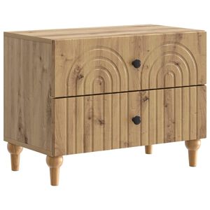 vidaXL Noćni ormar Hrast artisan 62 x 34,5 x 48 cm Konstruirano drvo