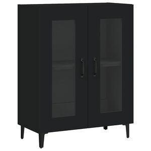 vidaXL Komoda crna 69,5 x 34 x 90 cm od konstruiranog drva