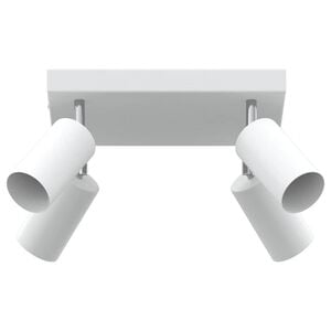 vidaXL Stropni reflektor s reflektorima Bijelo 26 x 26 x 16 cm Metal