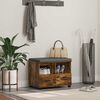 vidaXL Klupa za hodnik s jastukom Dimljeni hrast 60 x 38 x 46 cm