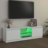 vidaXL TV ormarić s LED svjetlima bijeli 120 x 30 x 36 cm