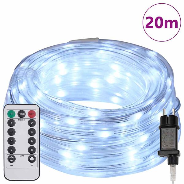 vidaXL Svjetlosna uže s 480 LED svjetlima Hladno Bijela 20 m PVC