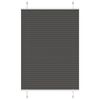 vidaXL Plisirana roleta crna 95x100 cm &scaron;irina tkanine 94,4 cm