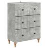 vidaXL Ormar s ladicama Betonska siva 66 x 34,5 x 90 cm