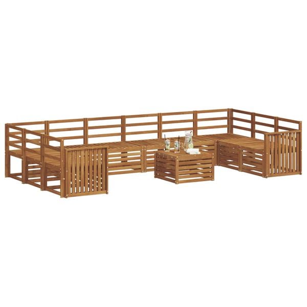 vidaXL Setovi sofa Prirodna Čvrsto drvo akacije