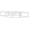vidaXL Okvir kreveta bez madraca Bijeli 120x200 cm Metalni