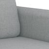 vidaXL 3-dijelni set sofa s jastucima svjetlosivi od tkanine