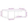 vidaXL Stol za kavu Artisan hrast 90x67x33 cm Konstruirano drvo
