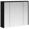 vidaXL Kupaonski ormar s ogledalom Crni hrast 73,5 x 16 x 62,5 cm