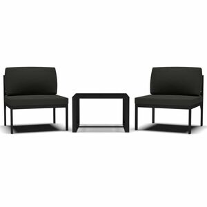 vidaXL 3-dijelni set vrtnih sofa s jastucima aluminijski antracit