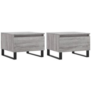 vidaXL Stolići za kavu 2kom boja hrast 50x46x35cm od konstruirano drva