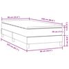 vidaXL Box Spring krevet s madracem svijetlo sivi 90x220 cm bar&scaron;un